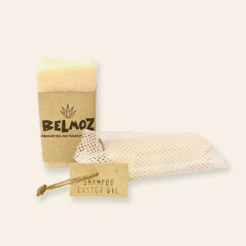 Shampoo sólido (em barra) com óleo de rícino