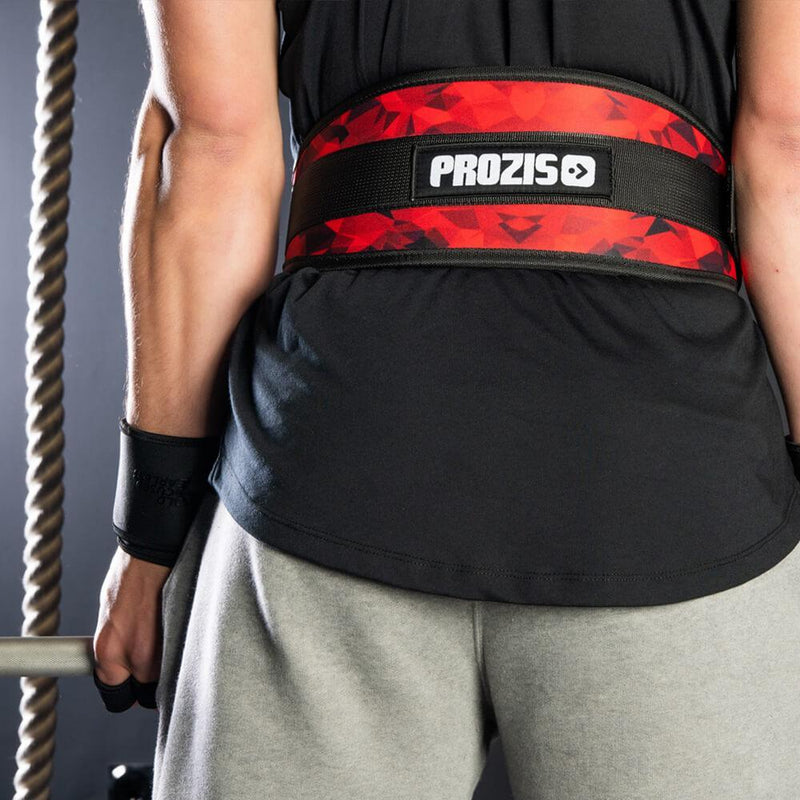 Nylon Weight Lifting Belt - Red