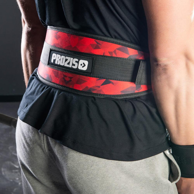 Nylon Weight Lifting Belt - Red